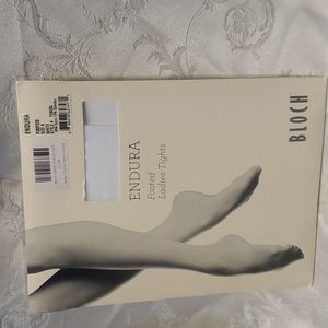 New, Bloch, Style T0920L adult footed tights in color white.